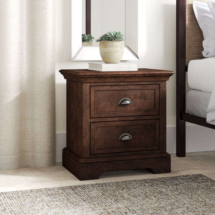 Greyleigh™ Alicea 2 Drawer Nightstand & Reviews Wayfair
